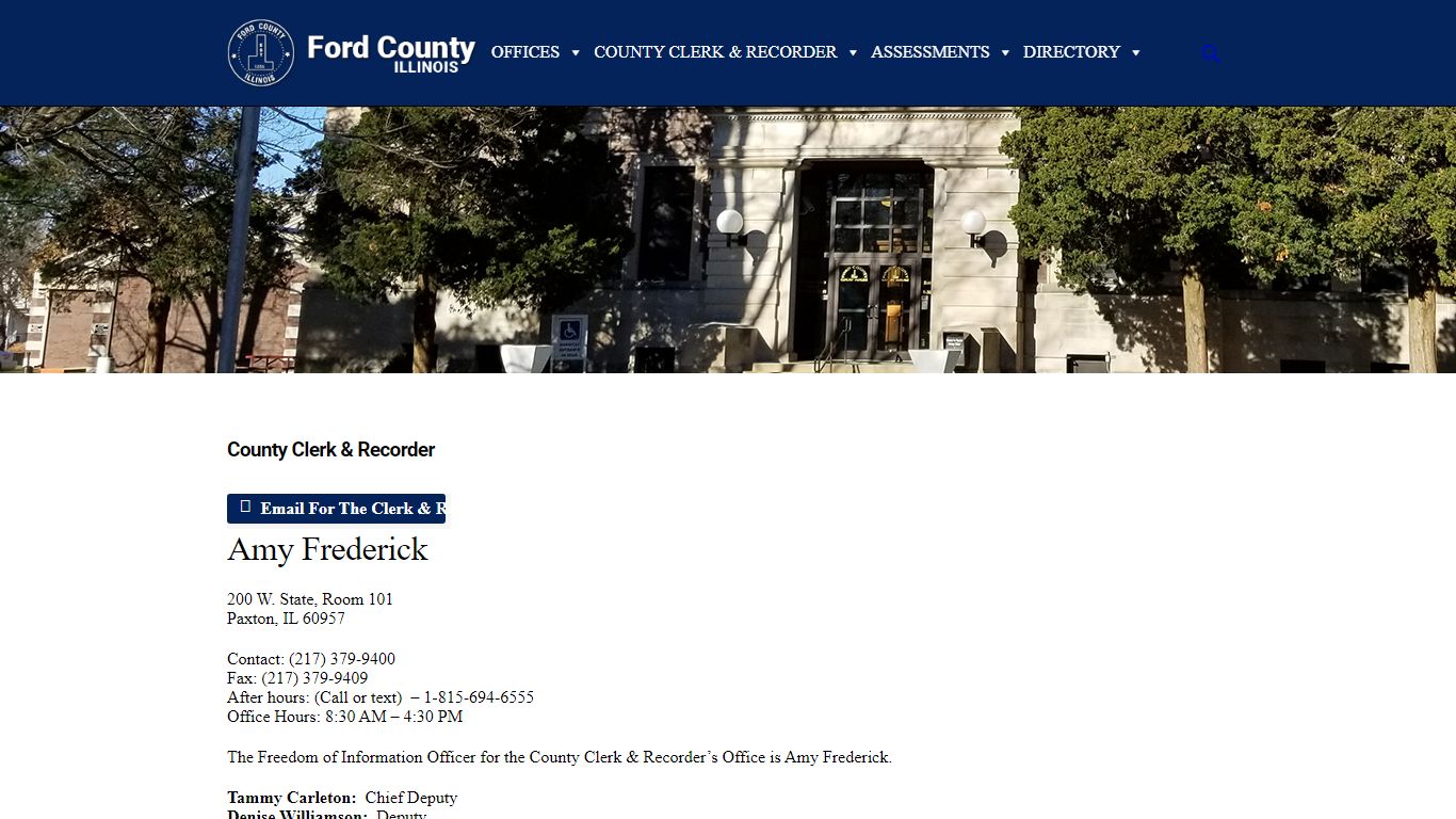 County Clerk & Recorder – Ford County Illinois